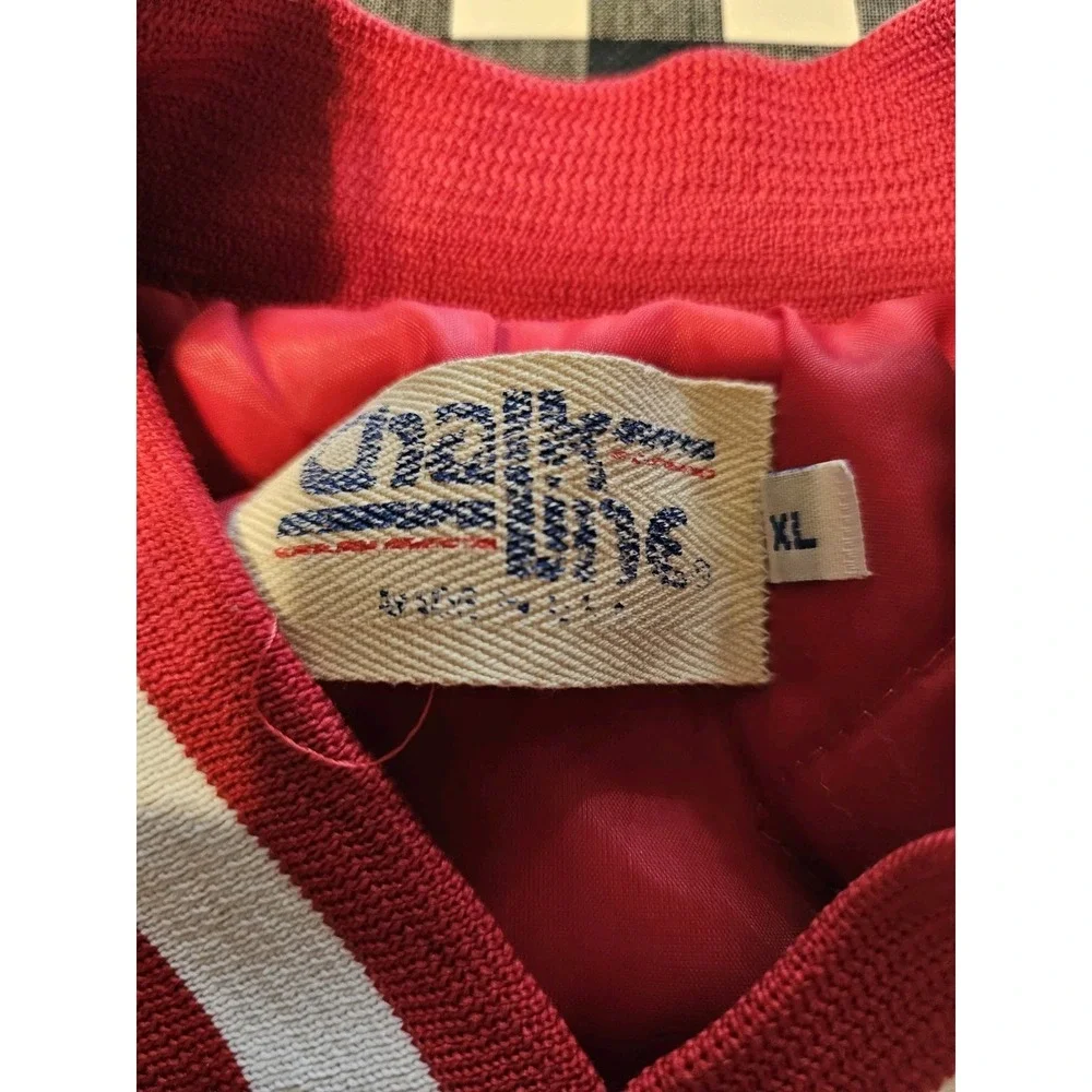 Chalk Line Gold Satin Jacket NFL San Francisco 49ers Forty Niners Size XL USA